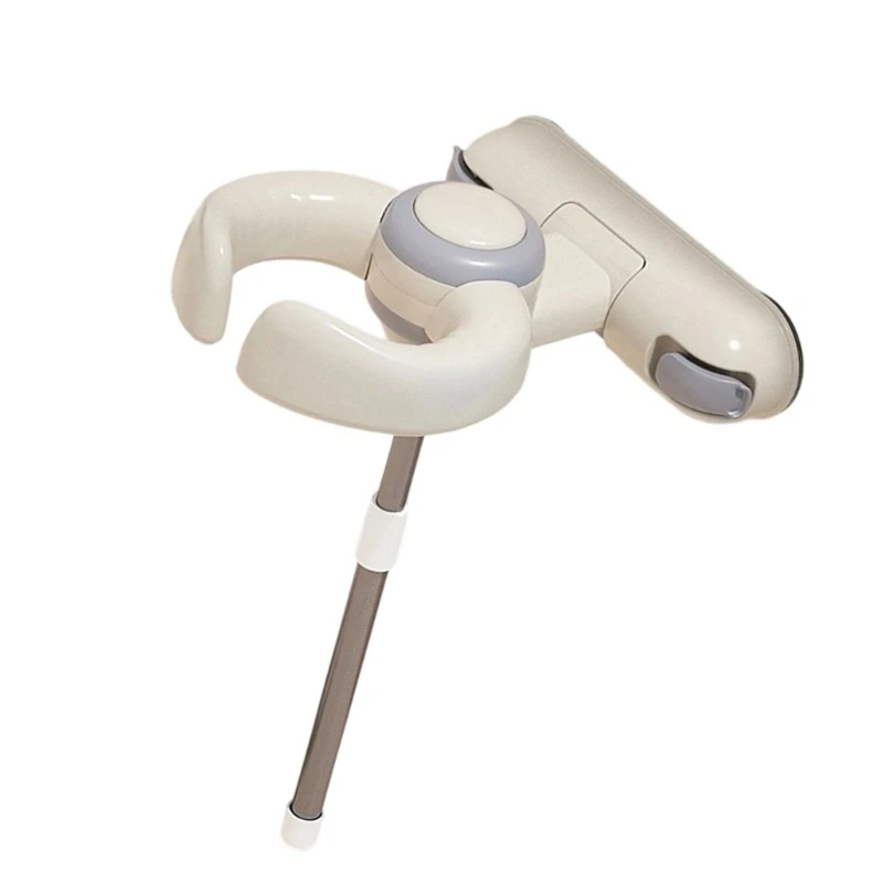 J15U مساعد حمام الطفل القابل للتعديل، مرفق جداري، دعم الدش لتجربة استحمام آمنة، آلية طي سهلة #4