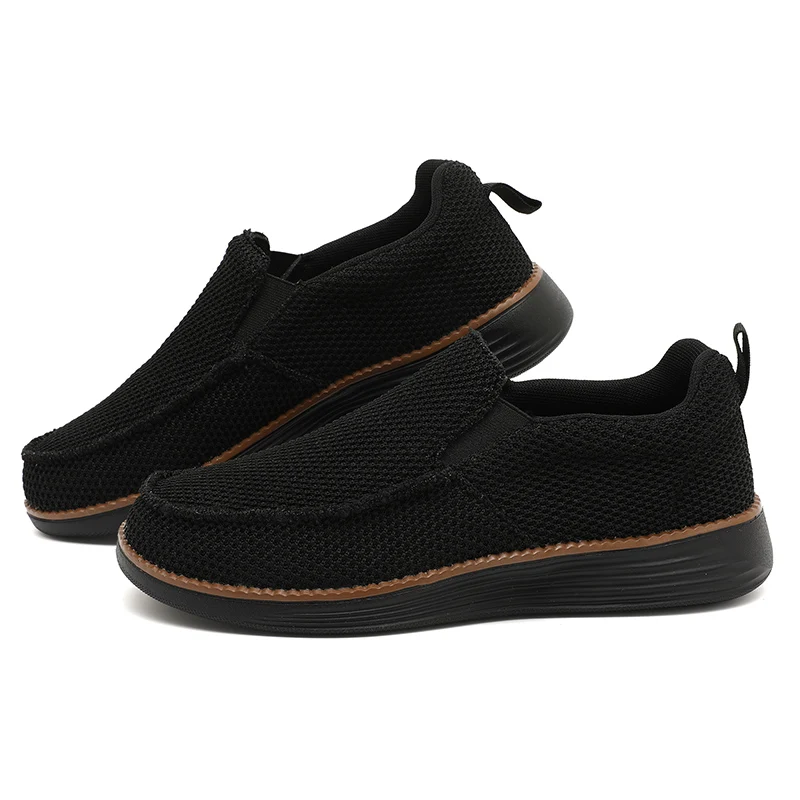 

Fujeak/мужские лоферы на плоской подошве, мужская повседневная парусиновая обувь с дышащей сеткой, износостойкая и противоскользящая мужская вулканизированная обувь, большой размер 46