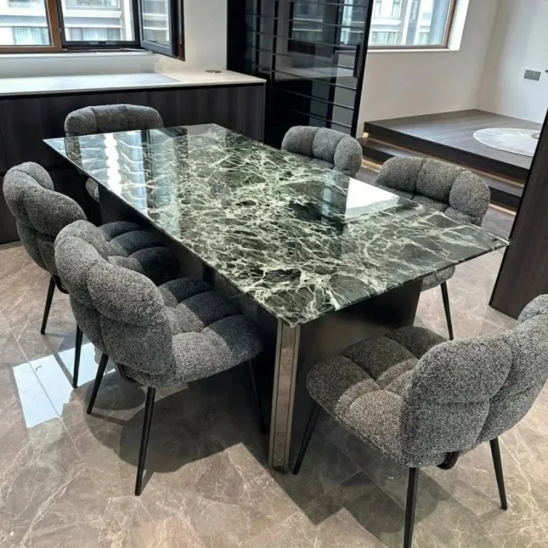 Luxury Home Dining Chairs,Fabric Carbon Steel Bedroom Makeup Stool,Living Room Backrests,Chairs Furniture