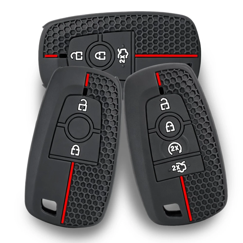 Car Remote Key Case Cover for Ford Fusion Mustang Kuga Ecosport Explorer F-150 F-250 F-350 F-450 F-550 Raptor F150 Accessories