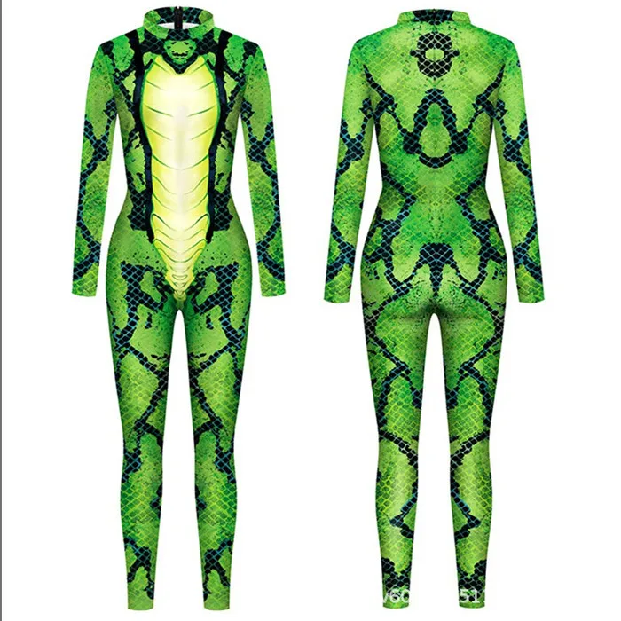 

Animal Tiger Snake Fox Cosplay Costume Female Zentai Suits Halloween Party Bodysuits Funny Adult Male Jumpsuit 2026