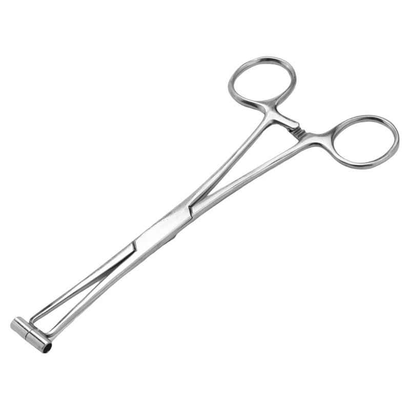 DTA5 2X Septum Forcep Stainless Steel Needle Clamp, Body Piercing Tool Professional Puncture Tweezers for Eyebrow Nose