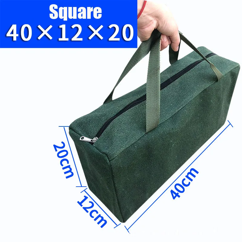 Large Scale Tool Bag Canvas Portable Toolkit Multi-functional Hardware Wrench Storage Tools Bags  Screwdrivers Pliers Bag