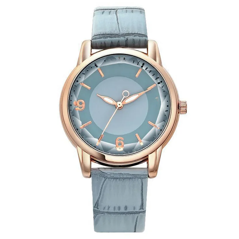 Tik Tok Live Stream Popular Digital Small Blue Watch Fashion Ladies Watch Women's Watch Quartz Watch Factory in Stock One Piece