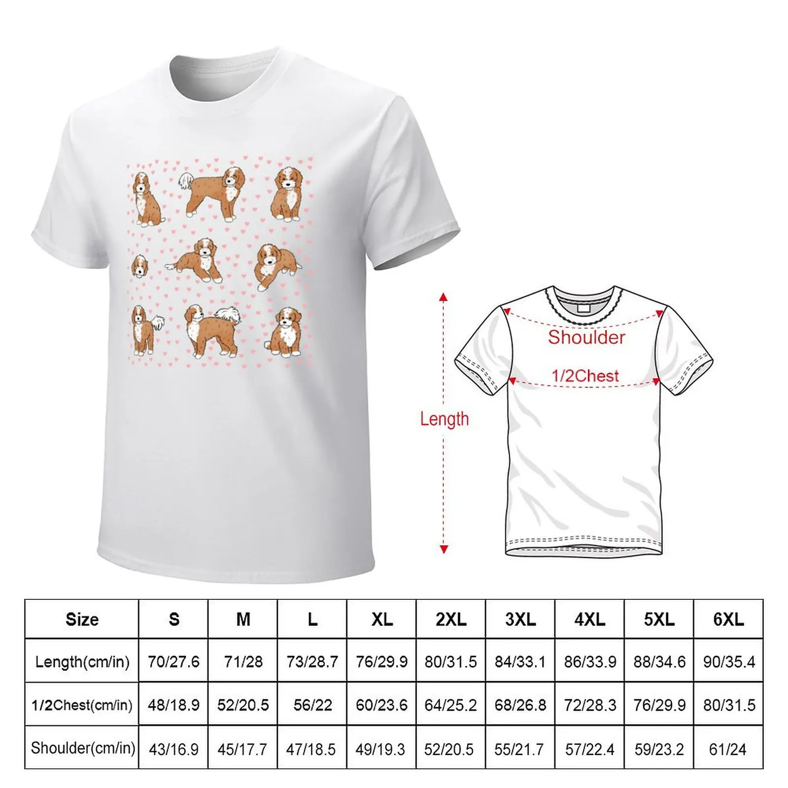 Cavapoo cute dog pack T-shirt for a boy blacks cute clothes anime fitted t shirts for men