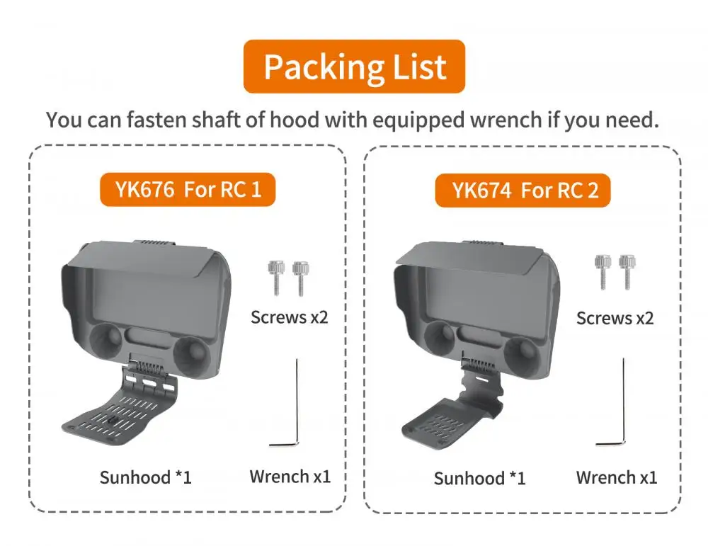 DJI Mavic 4 Pro/Flip/Air 3/Air 3S/Mini 4 Pro RC/RC 2 원격 제어 Sunhood Sunshade 커버 용 2 In 1 화면 보호기 쉘