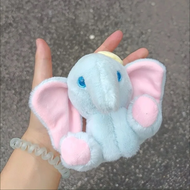 

Cartoon Elephant Keychain Plu Toy with Big Ears Small Elephant Doll Keychain Ornament Bapa Pendant Couple Gift for Her