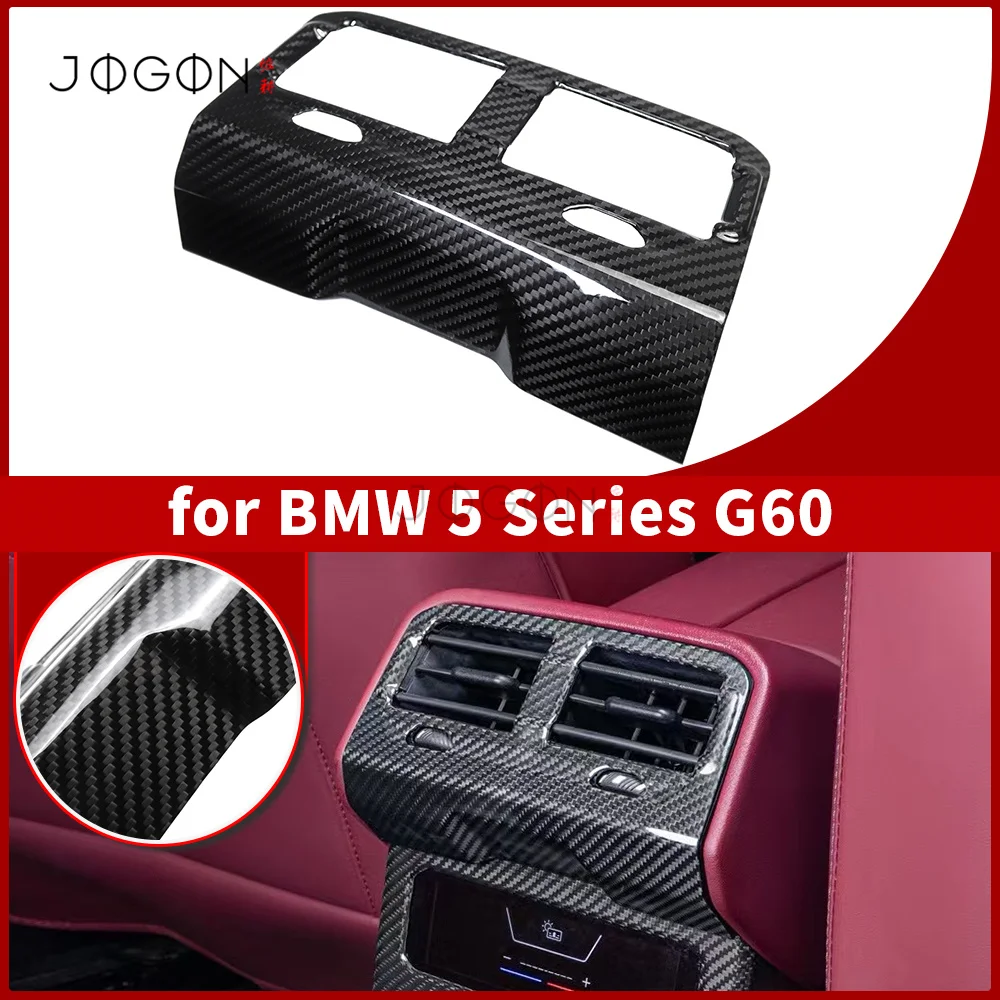 Pre-preg Dry Carbon For BMW 5 Series G60 530i 540i M5 G90 2024+  Rear Air Vent Outlet Panel Trim