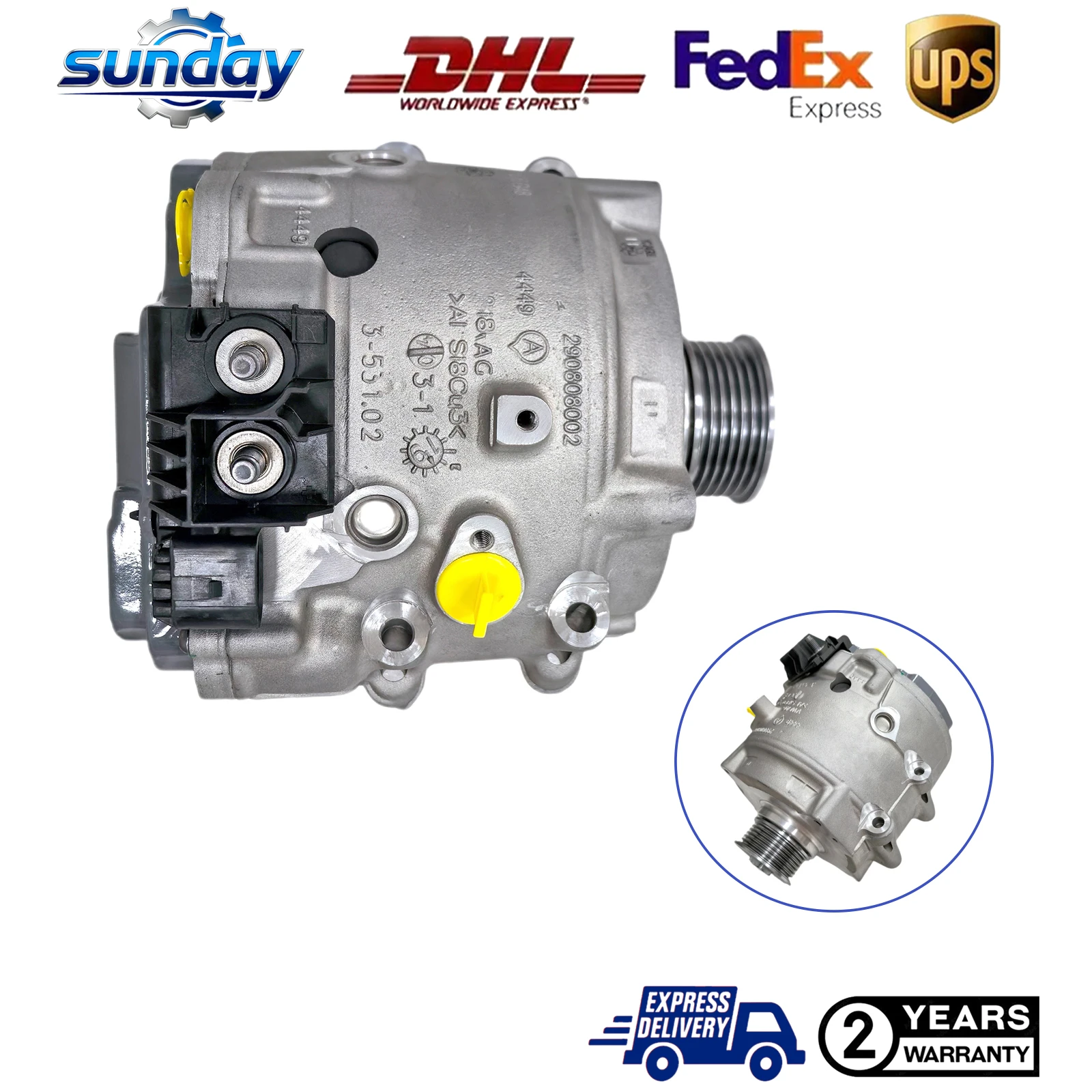 

4N0903028N 4N0903028P 4N0903028J 4N0903028M Water Cooled Compatible Alternator For Audi A4 B9 A5 A6 C8 A7 A8 Q5 Q7 Q8