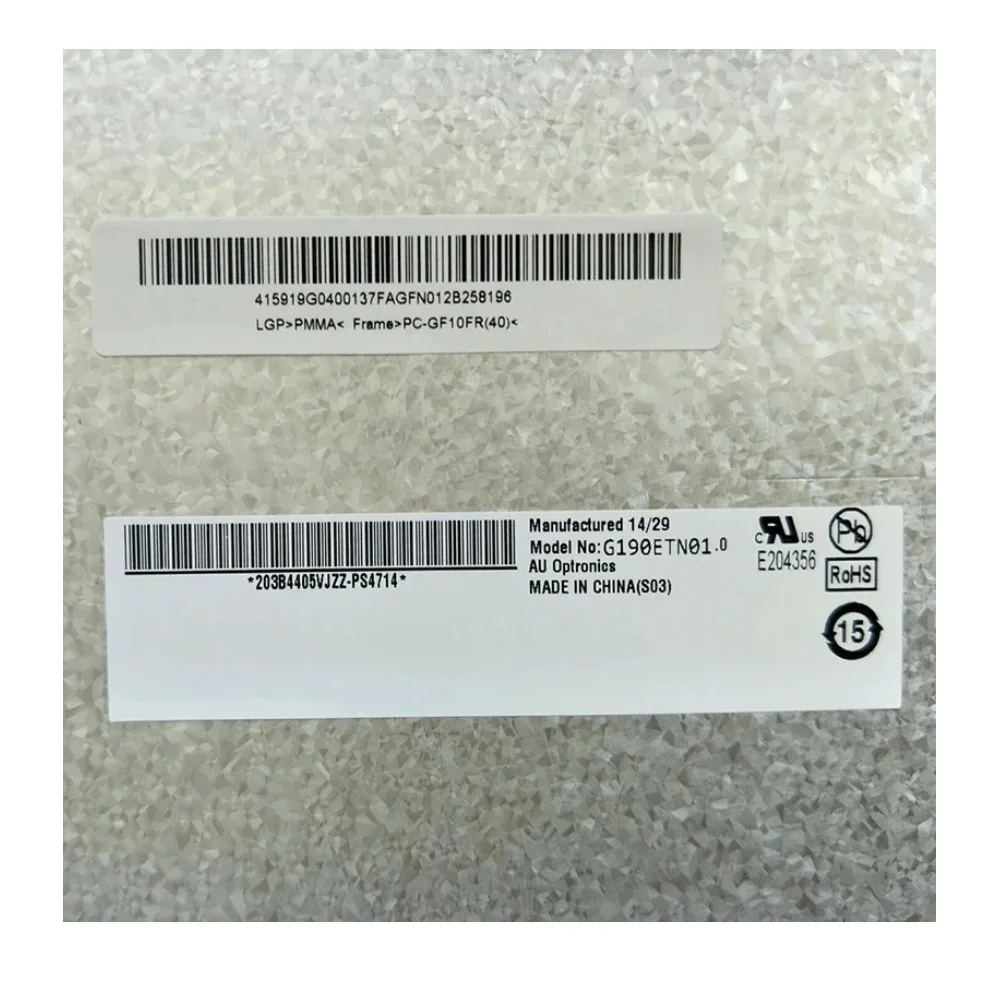 100% Original tested 19 inch 1280×1024 G190ETN01.0 LCD M190EG02 V.9 LCD Screen M190ETN01.0 LCD Display