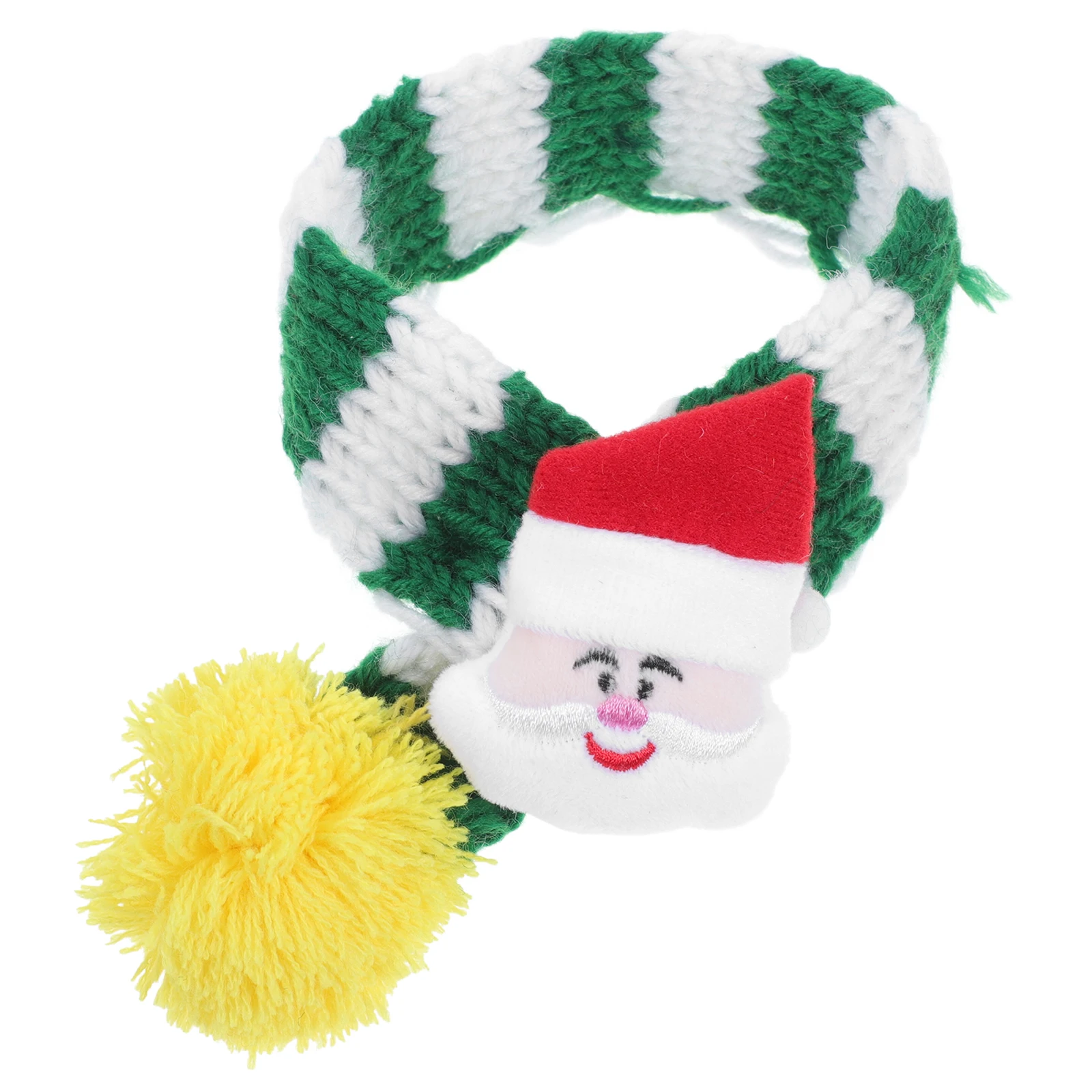 

Pet Scarf Cat Christmas Dog Santa Puppy Accessories for Knitting Breathable Clothing