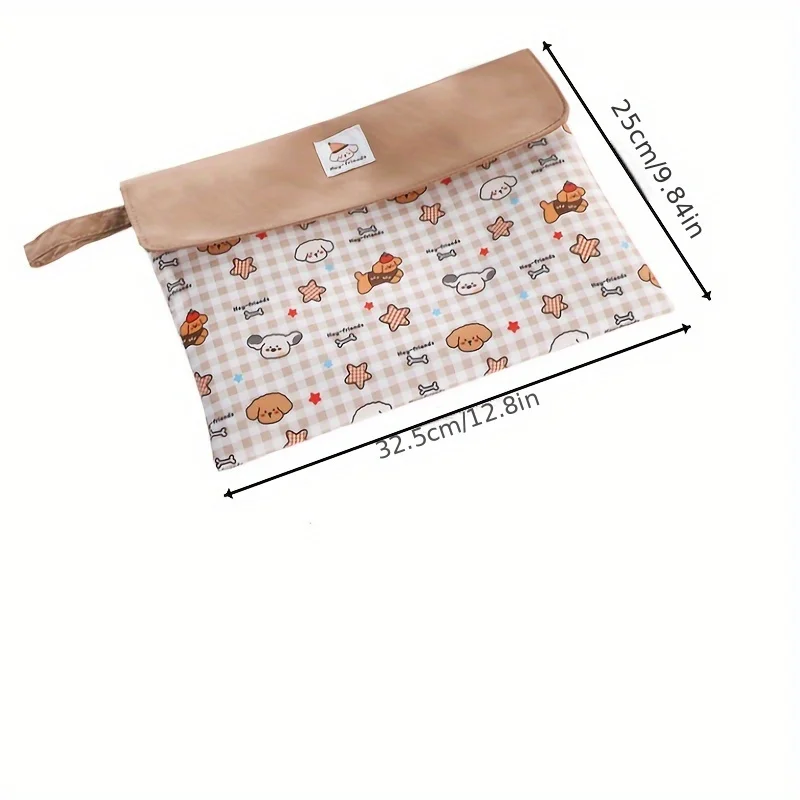 New Large-Capacity Portable Tutoring Bag, Document Storage Bag, Stationery and Book Storage Bag, A4 Tutoring Bag, Washable, Office Document Storage and Filing, School Supplies