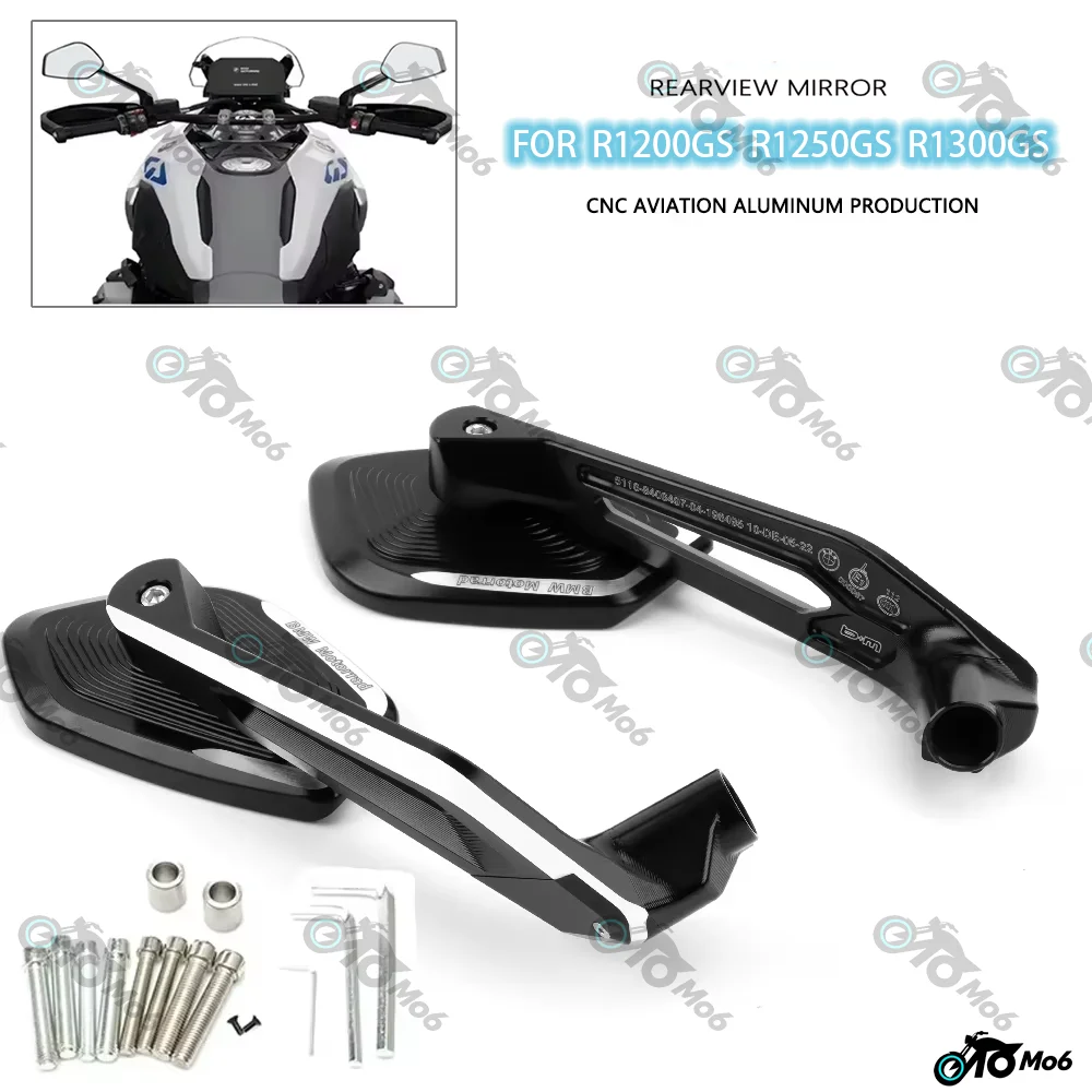 Rearview Mirror For BMW R1300GS R1200GS R1250GS ADV S1000XR F900R/XR F850GS F750GS Motorcycle Accessories Side Rear View Mirror