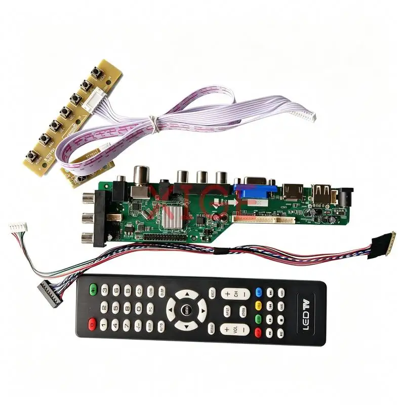 Placa de Controle Compatível com LTN140AT26 LTN140AT22 LTN140AT27 LTN140AT28 HDMI/VGA/AV/USB/DVB para Tela de Laptop 40-Pin LVDS 1366x768 1366*768 Kit