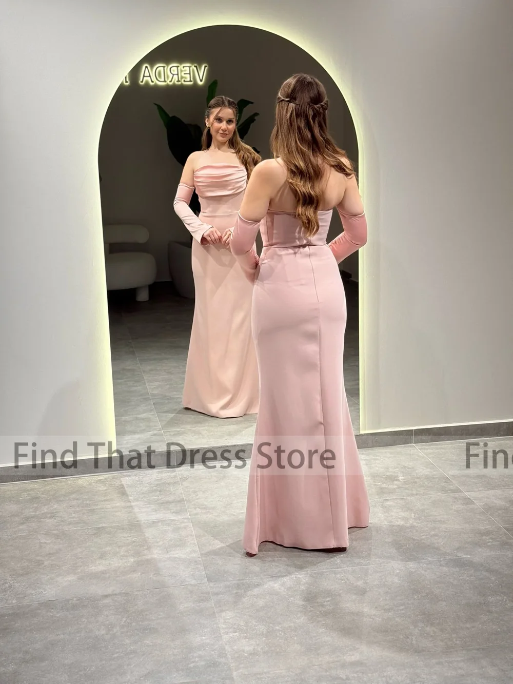 العرف vestidos de novia بسيط قارب طوق مطوي غمد مثير ثوب مسائي الطابق طول عارية الذراعين فستان الزفاف حفلة موسيقية