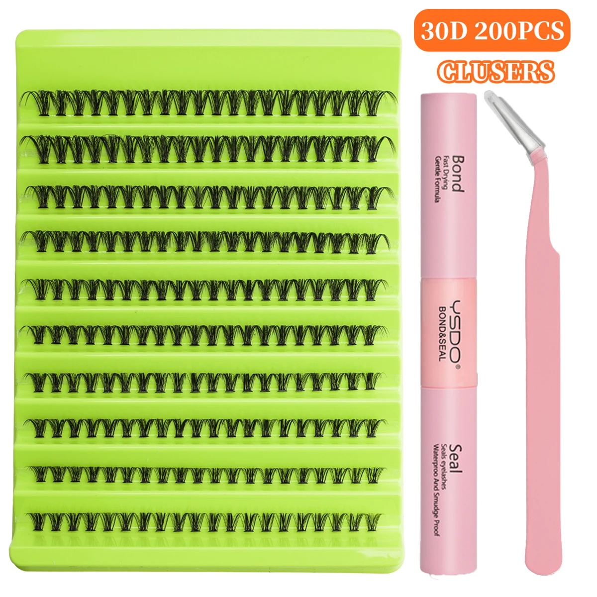 8–16 mm einzelnes Cluster-Wimpern-Set, natürliche künstliche Nerzwimpern, wiederverwendbar, DIY-Tablett, Wimpernverlängerung, dickes Volumen, falsche Wimpern-Set – Detail 13