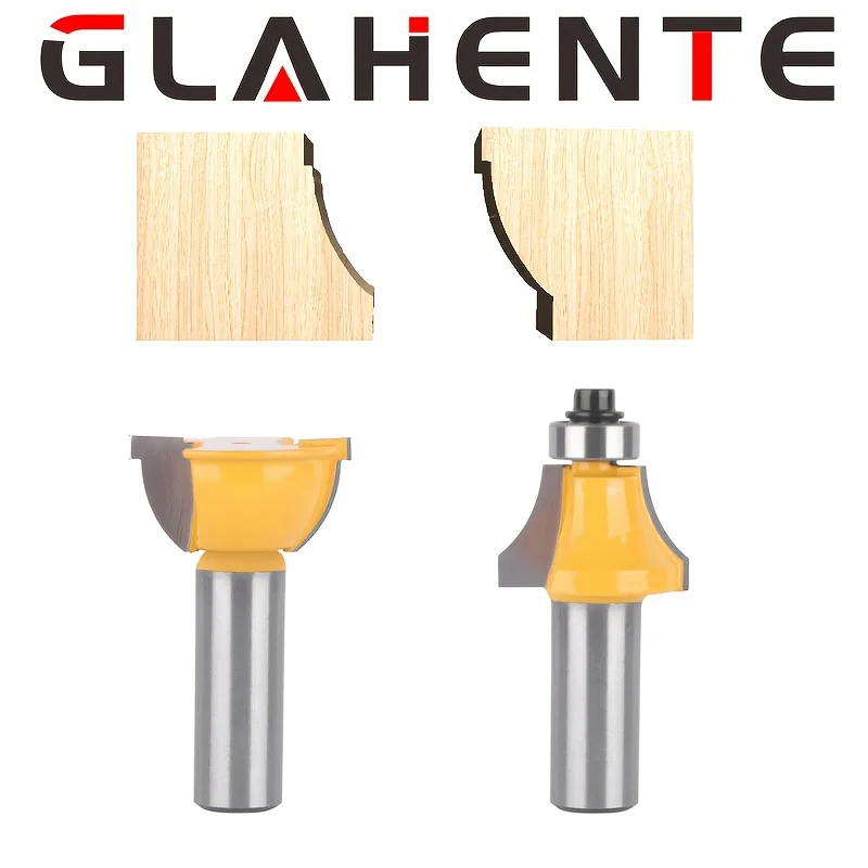 

Набор фрез из 2 предметов — двойной конус и закругление для окантовки дерева, совместимость с хвостовиком 1/2 дюйма и 12 мм.