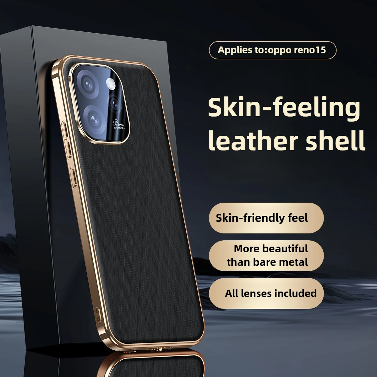 【تغطية كاملة للعدسة】حافظة هاتف Reno15 Pro الجديدة Reno14 Pro Premium Feel لهاتف Reno15 14 حافظة ناعمة من السيليكون رفيعة للغاية
