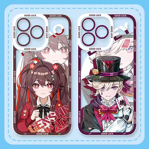 Genshin Impact Case for Xiaomi Redmi Note 12 Pro Plus Turbo 13 11 11S 10 10S 9S 9 Max 8 7 6 A1 A2 Hu Tao Lyney Silicone Cover