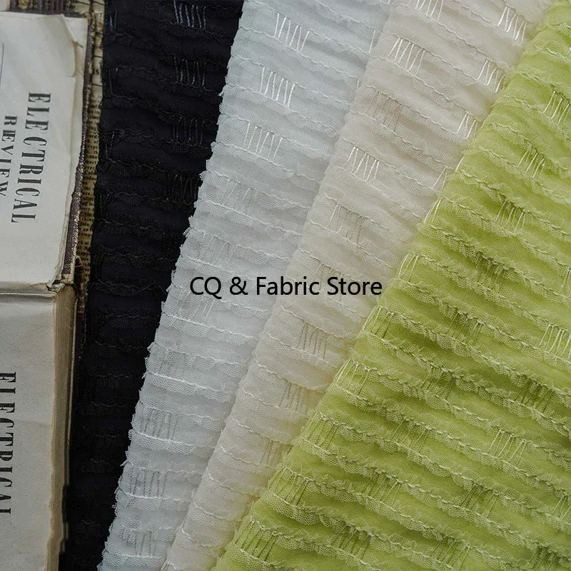 Soft Mesh Chiffon Fabric For Dress Spring And Summer Small Strap Wedding Dress Designer Fabric