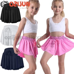 Athletic Flowy Shorts for Kid Girls 3-14 Years Teens Girl Butterfly Flowy Shorts Skirts Running Active Workout Sports for Summer