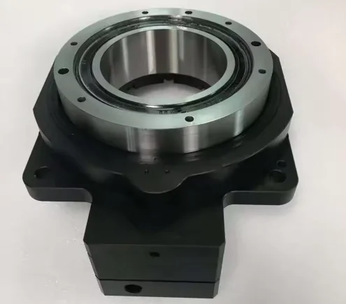 High-precision electric indexing plate 57 stepping electric rotating platform, disk surface 130mm hollow type  1