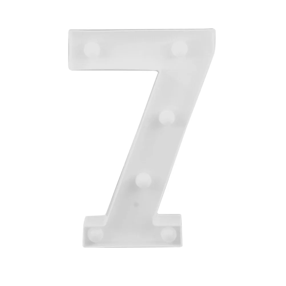 

Led Number Lights Light Up Number Sign Night Lamp For Wedding Birthday Party Decoration Home Bars Cafe (Number 7)