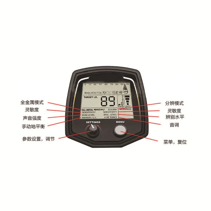 T2 underground metal detector gold detector