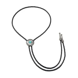 Cowboy Tie Turquoise Bolo Tie Western Vintage Bolo Tie Natives American Bolo Tie for Men Cowboy Necktie Western Bolo