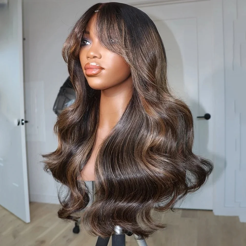 

Highlight Blonde Glueless 26inch Body Wave 5x5 Silk Base 180 Density Jewish Human Hair Wig HD Lace European Hair Preplucked