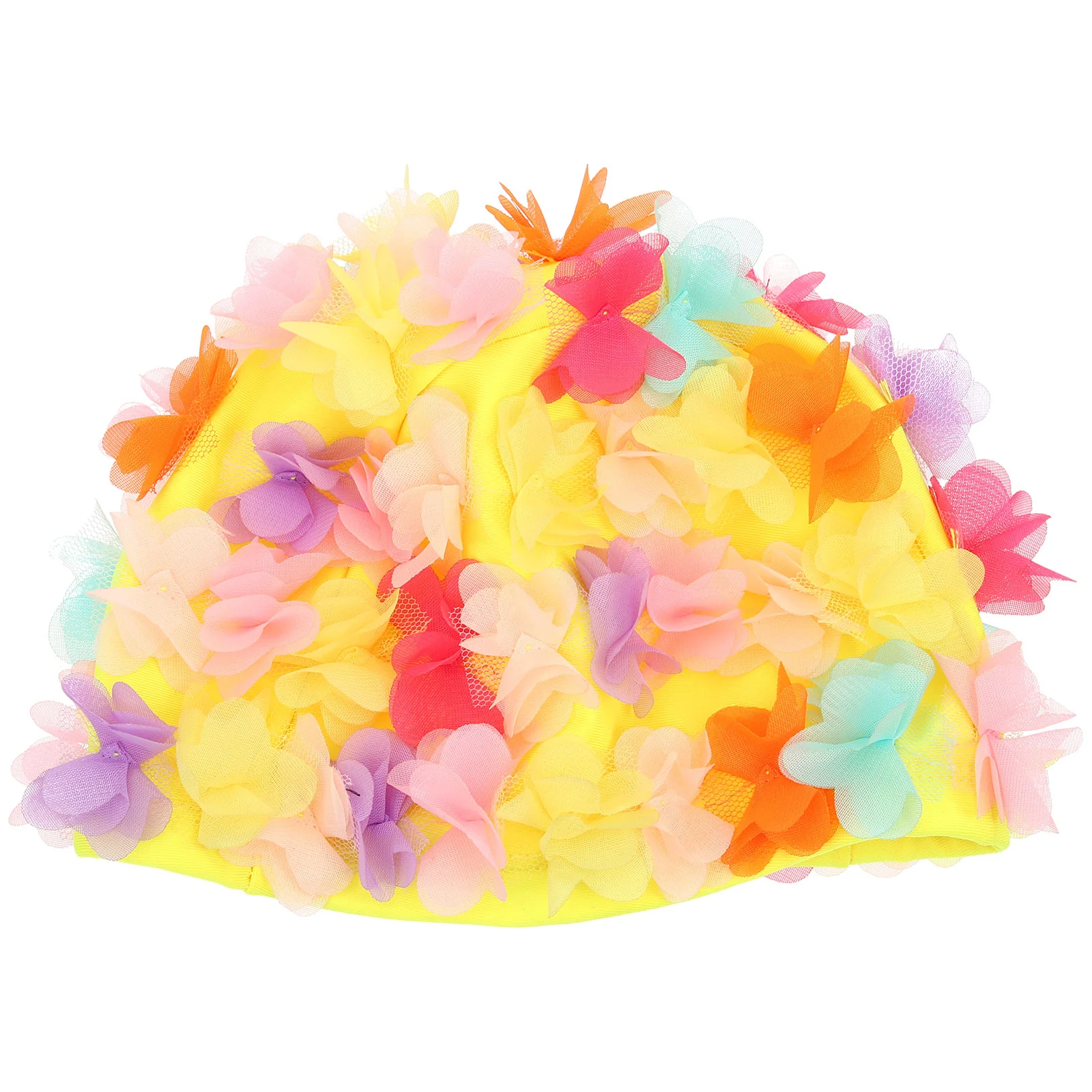 

Delicate Shower Hat Household Bath Petal Cap Swimming Caps Women Flower Petals Bathing