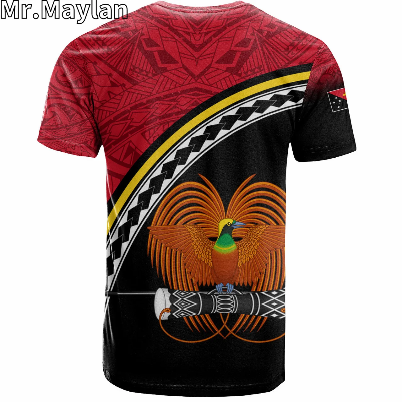 Custom 3D Papua New Guinea Polynesian Hawaii T-Shirt Polynesian Tribal Patterns Curve Style Tshirt Men Women Unisex Tee Tops