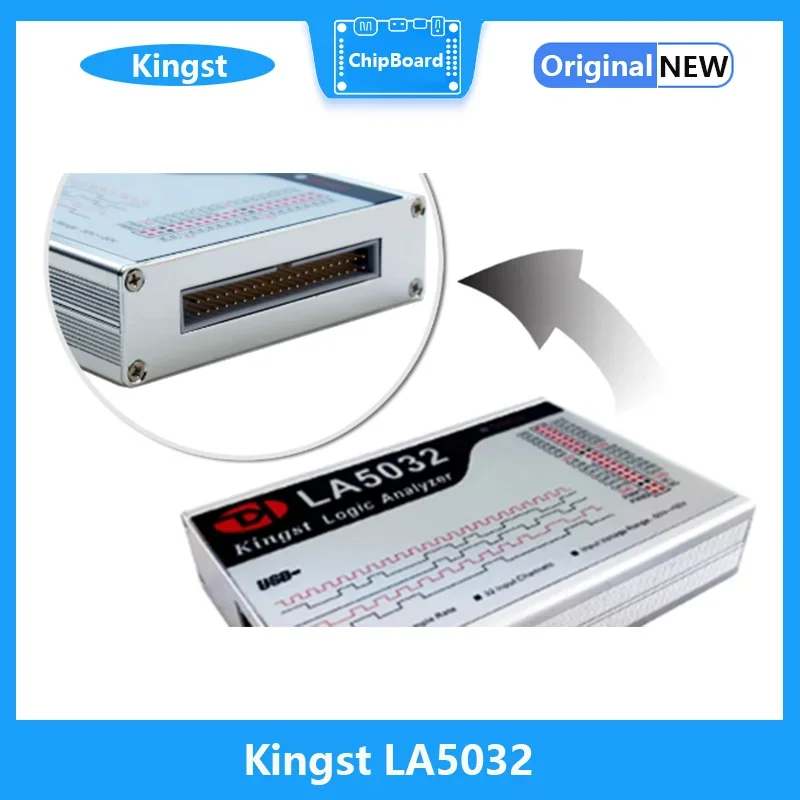 Imagem -03 - Kingst-usb Logic Analyzer Tool Debug Tool English Software Mcu Armfpga Taxa de Amostragem Máxima de 500m 32 Canais Amostras 10b La5032