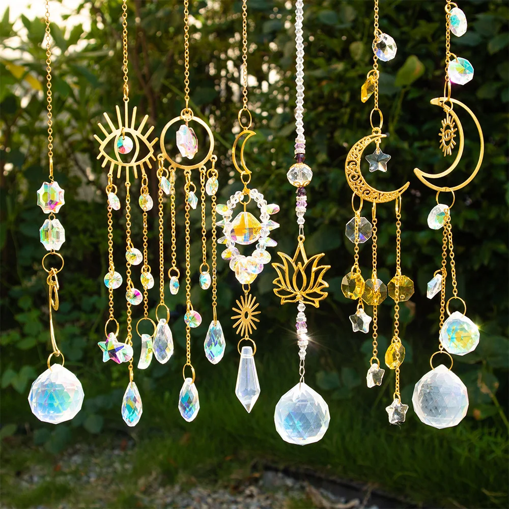 

DIY Crystal Home Decor | Light and Shadow Wind Chime | Sun Catcher Prism Pendant | Dreamcatcher with Healing Crystals