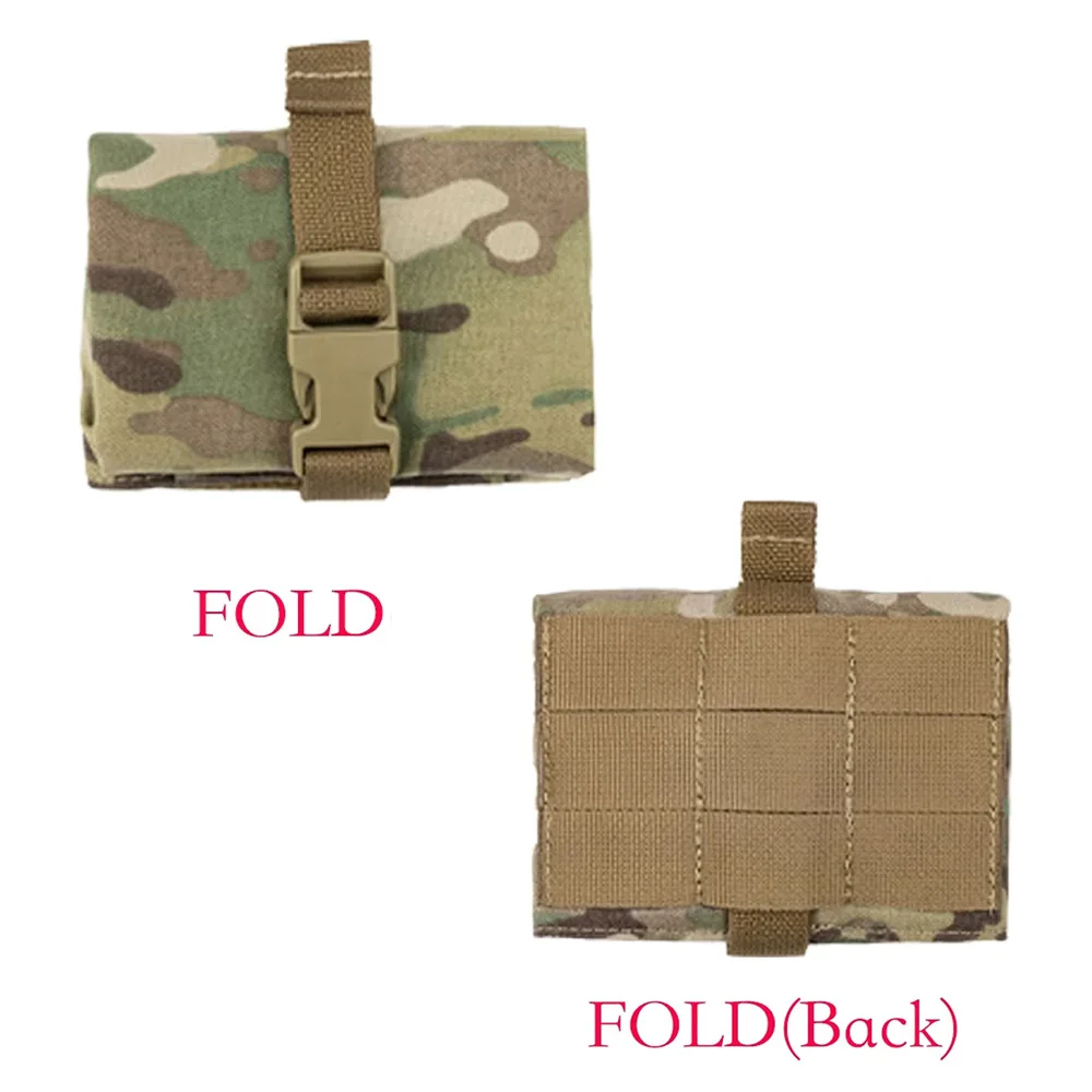 Outdoor TT Foldable Magazine Drop Dump Pouch Camping ROLL-UP Molle Pouch Storage Bag 500D