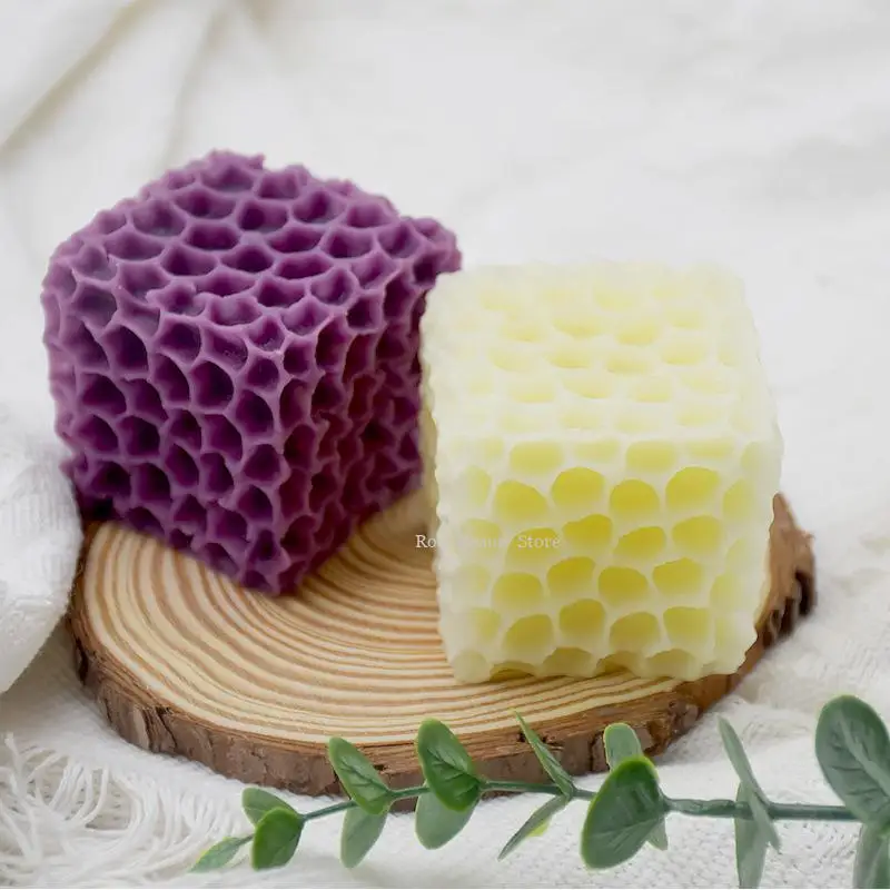3D Waben Silikonform Diy Aromatherapie Gips Kerze Form Schokolade Werkzeug Kuchen Dekoration