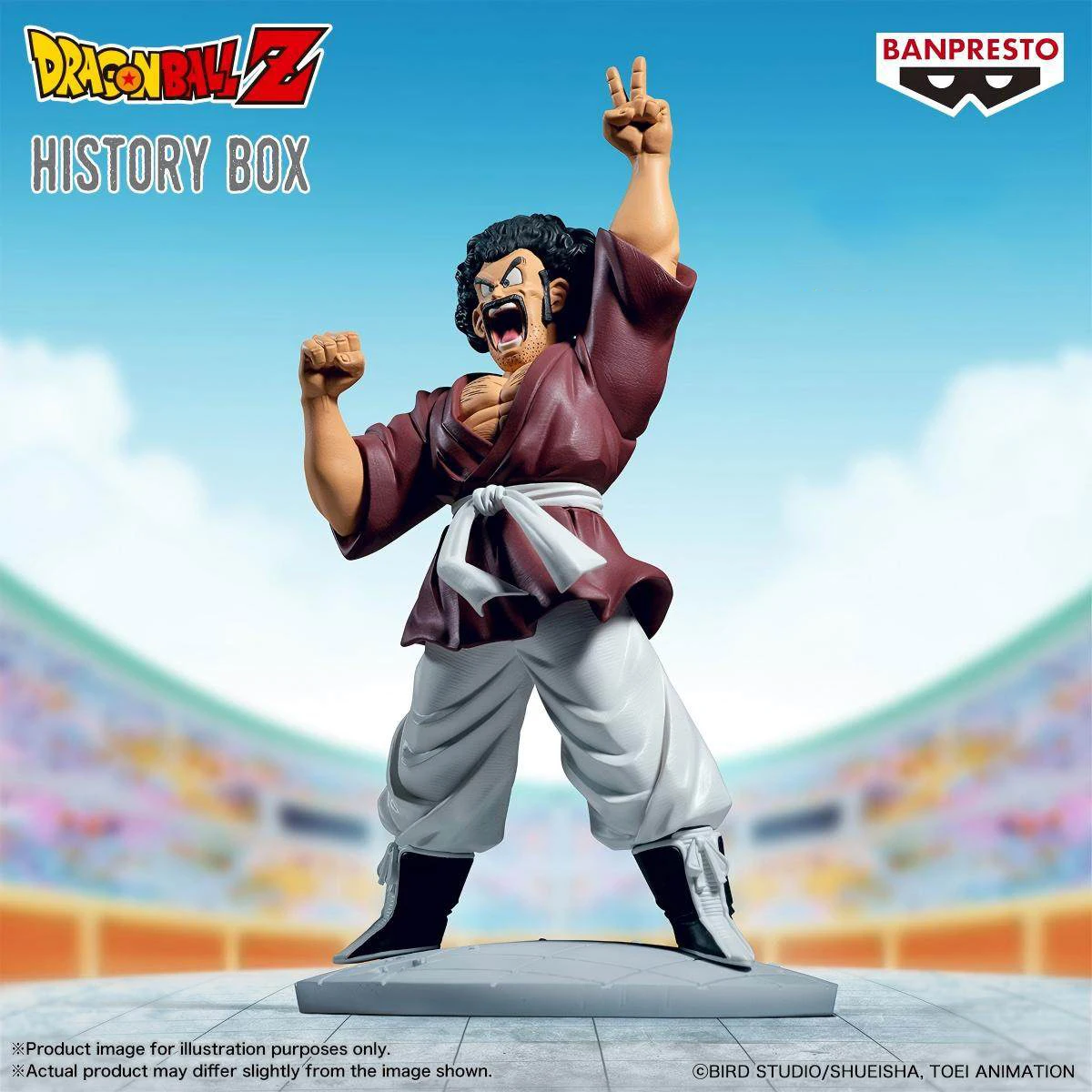 

Коллекционная фигурка BANDAI Banpresto History Box Dragon Ball Z Mr. Satan, оригинальная модель-украшение, игрушка