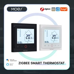 MOES Tuya ZigBee Smart Thermostat Room Temperature Control Water/Electric Floor Heating Gas Boiler Work With Alexa Google Home