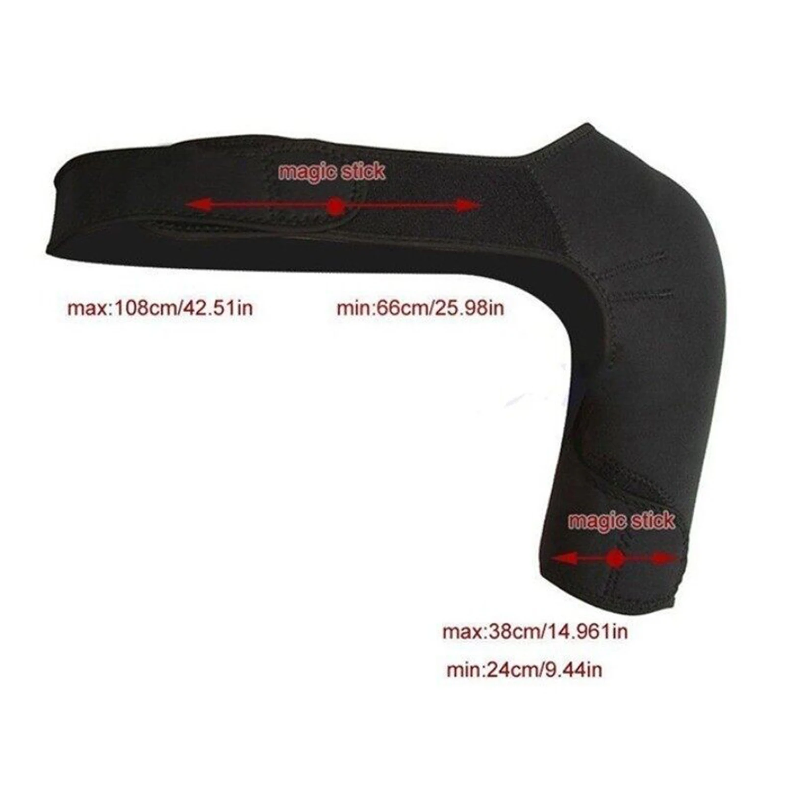 غلاف كتف محمول ذاتي التسخين، علاج حراري قابل للتعديل لتخفيف آلام الرقبة والكتف لتخفيف آلام المفاصل #6