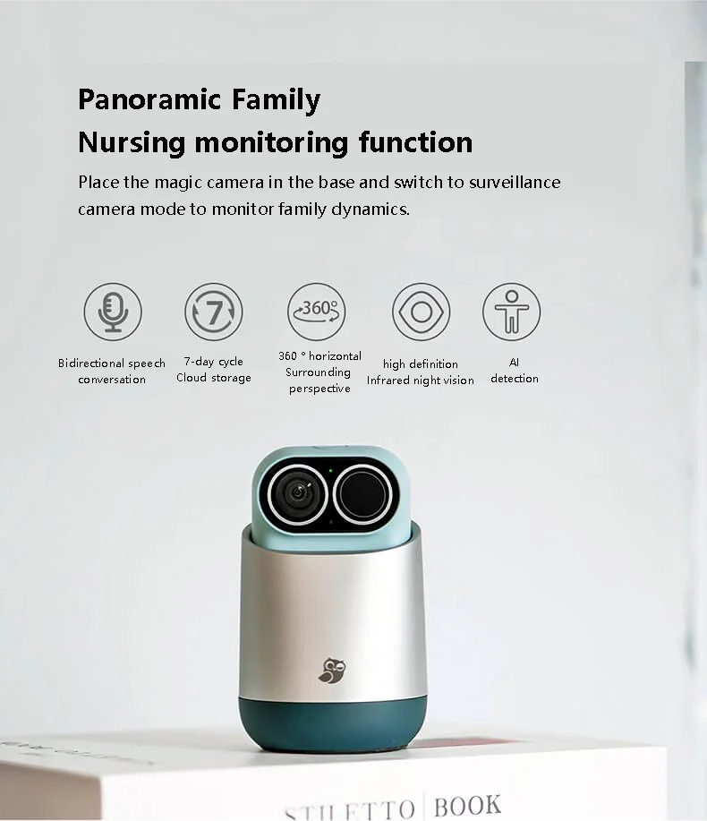 Imagem -05 - Xiaomo Magic Smart Câmera Monitor de Segurança Visão Noturna ir ai Humanoid Detection para Casa 2.4g Wifi 2.5k 1080p Ângulo 360