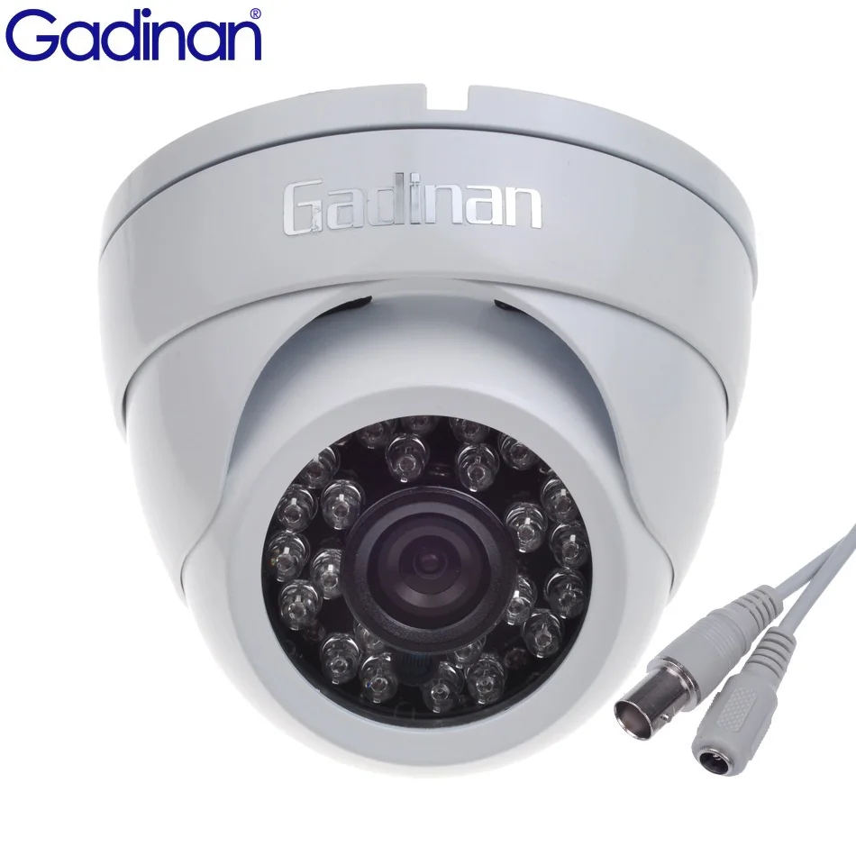 

Gadinan 24 F5 IR led board CMOS Day & Night Security Dome Camera Waterproof Outdoor Metal 1000TVL 2.8mm Wide Lens CCTV Monitor