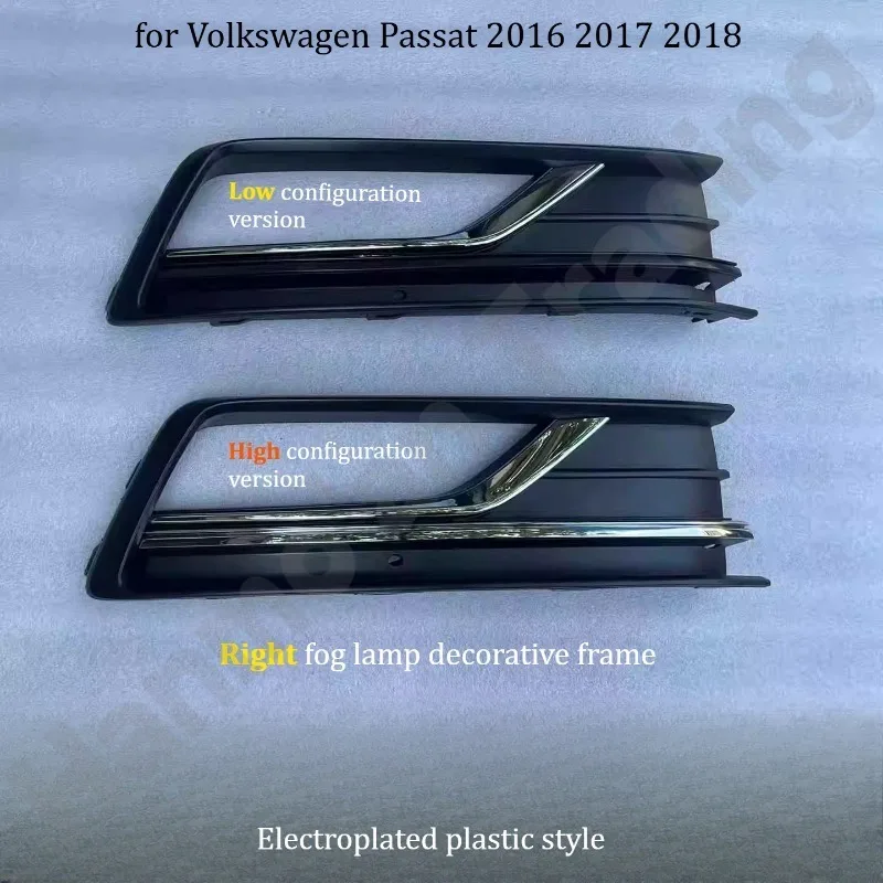 

for Volkswagen Passat 2016 2017 2018 Front bumper fog light frame/grille fog lampshade/anti fog light grille mesh strip