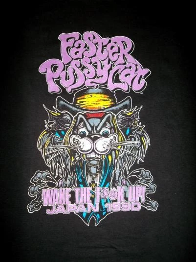 Faster Pussycat 1990 Japan Gift For fan Black Men T-shirt NG403 - AliExpress