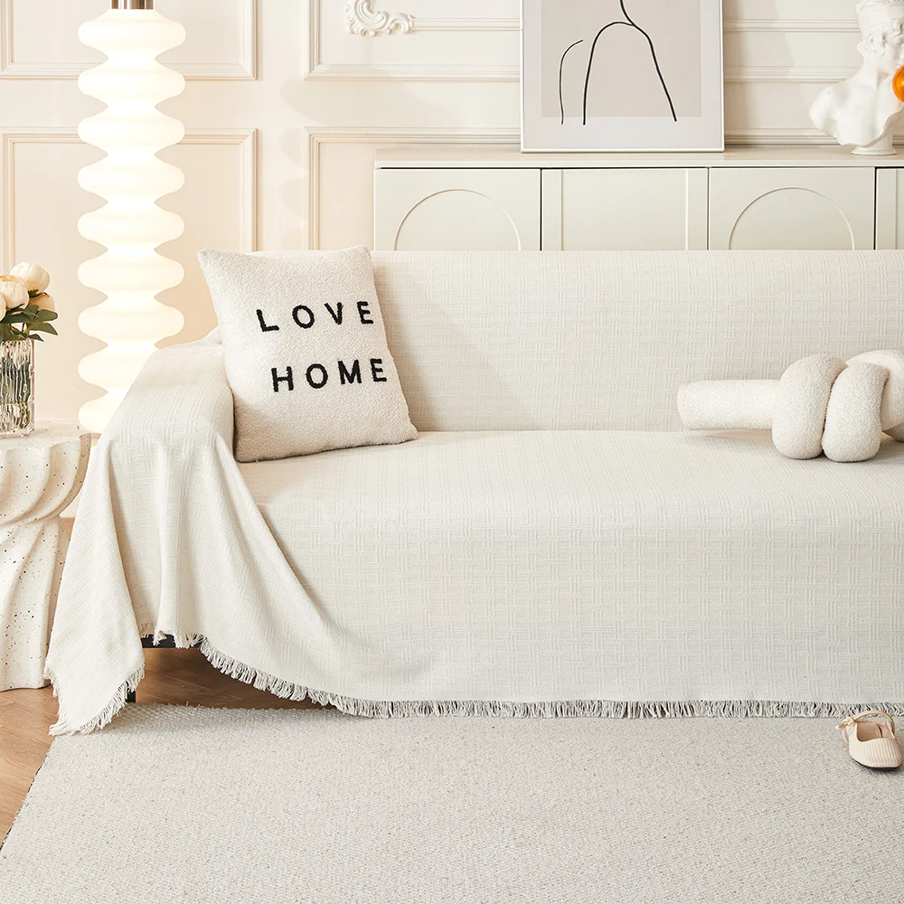 Couch Cover Sofa Covers Slipcover for Loveseat Recliner Chair Futon, Washable Protector Thick Breathable Fabric, Living Room