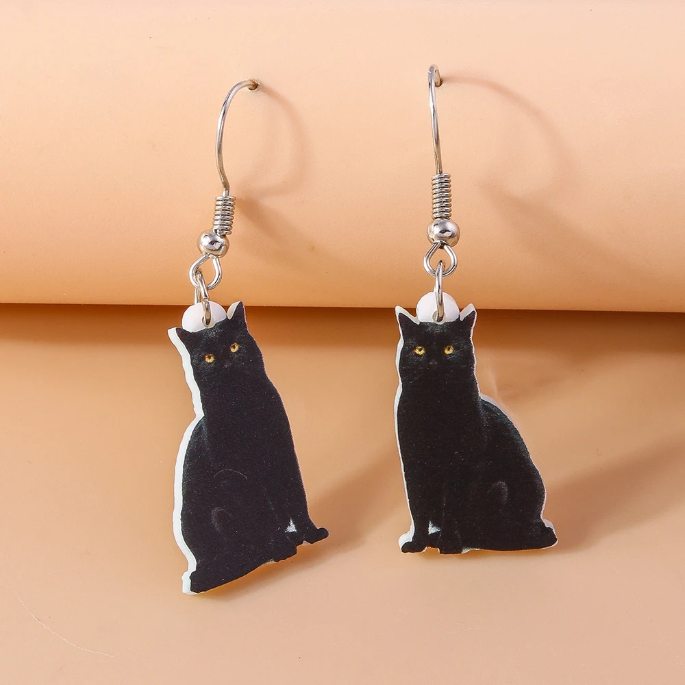 Aihua neue lustige Acryl Tier Ohrringe niedlichen Küken Maus Katze Labrador Hund Kaninchen Kuh Zebra Ohrringe für Frauen Schmuck Geschenke – Detail 9