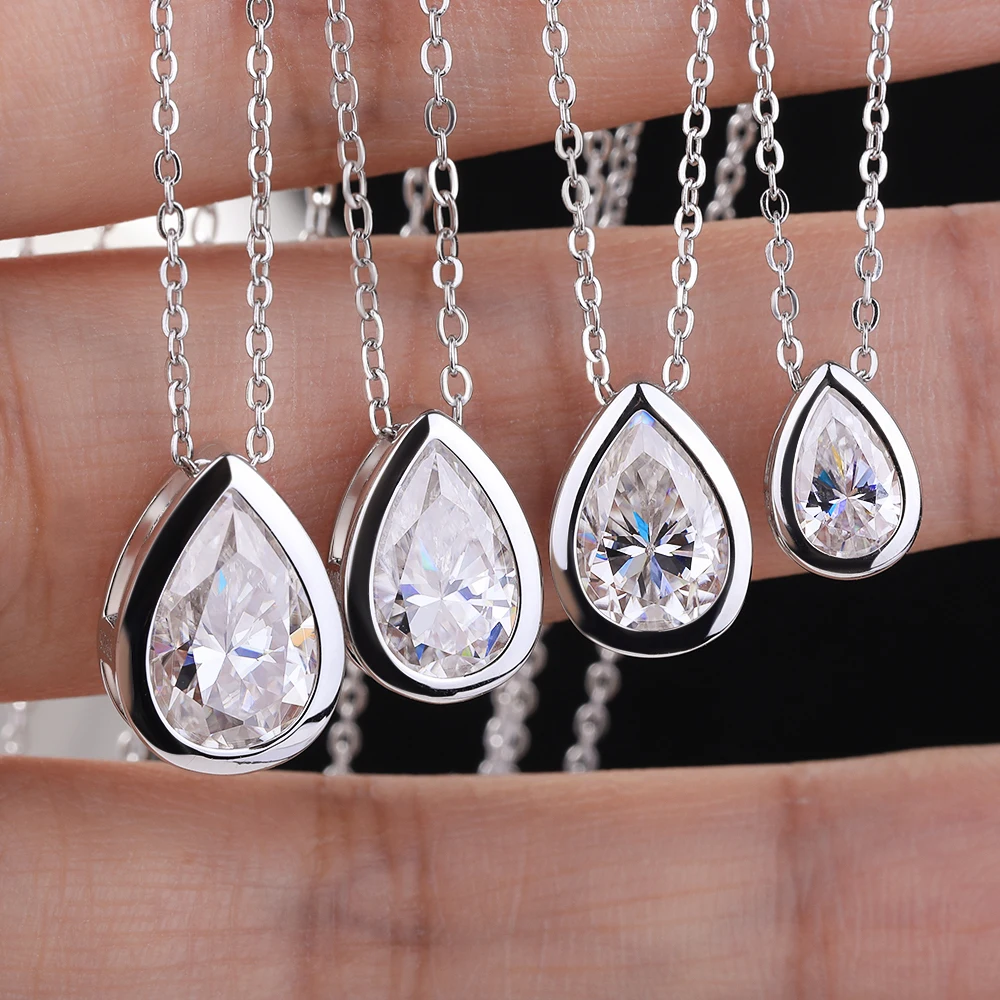 BXINY 4Carat Bezel Set WaterDr - Bezels Set Pendant review and price