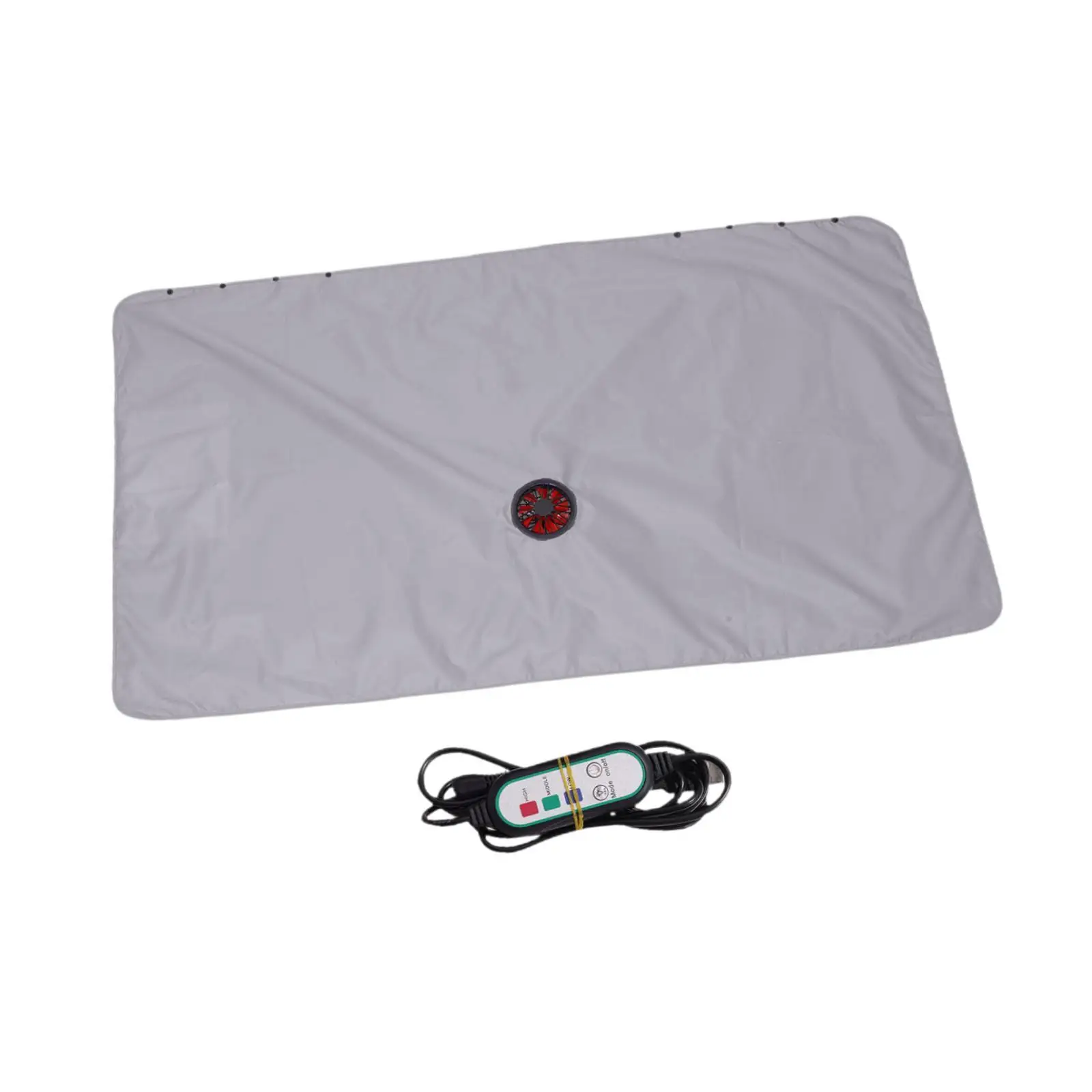 

Охлаждающее одеяло с вентилятором для женщин и мужчин, 12В, легкое, портативное, серое