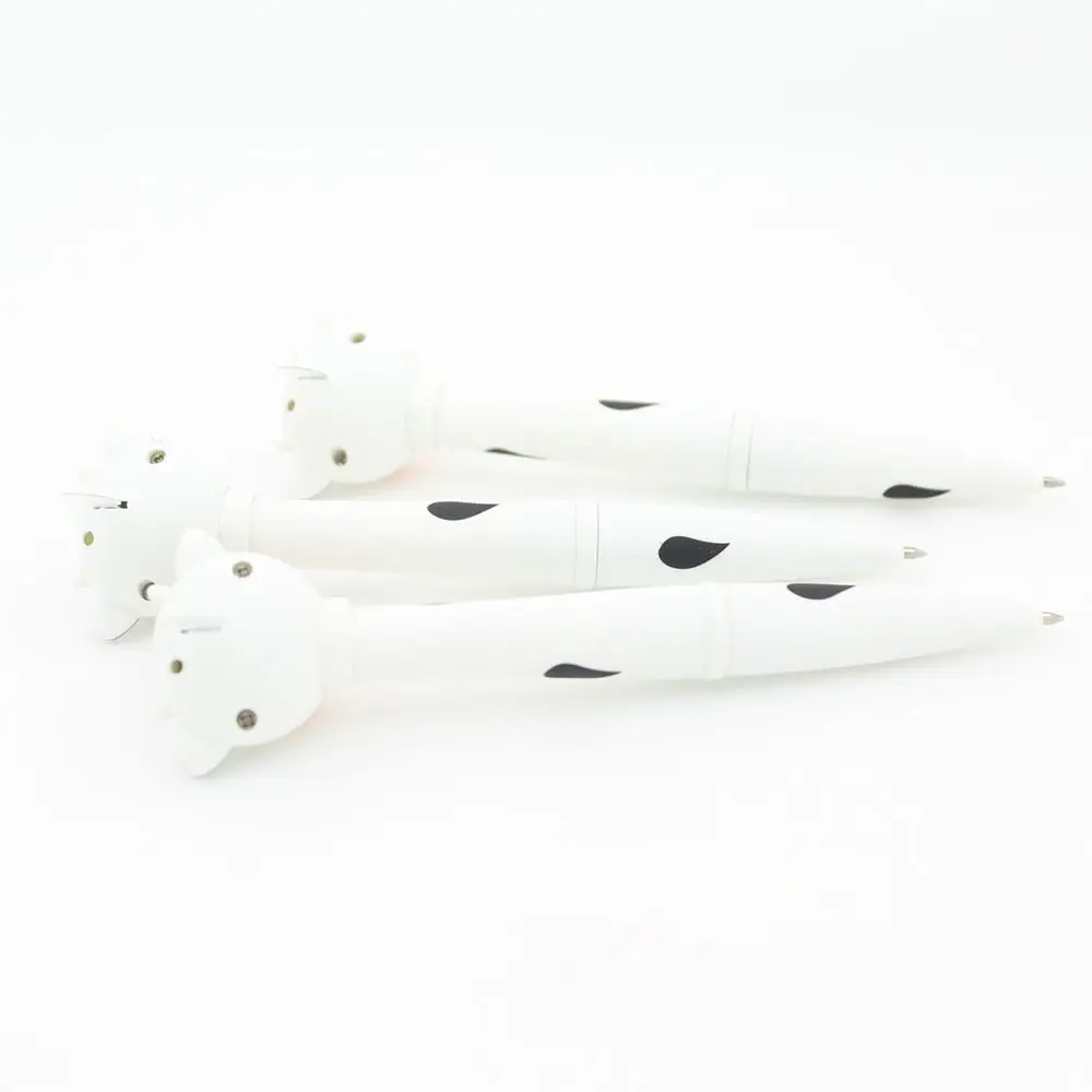 

Забавная светящаяся шариковая ручка в форме коровы, пластиковая, для школьников, с яркой подсветкой