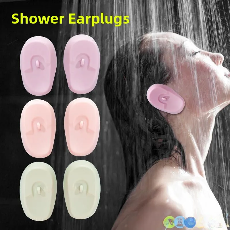 防水イヤーキャップ、ヘアカラーや洗髪用、シリコン製耳プロテクター、ピアス穴用、家庭用、日常使用に最適