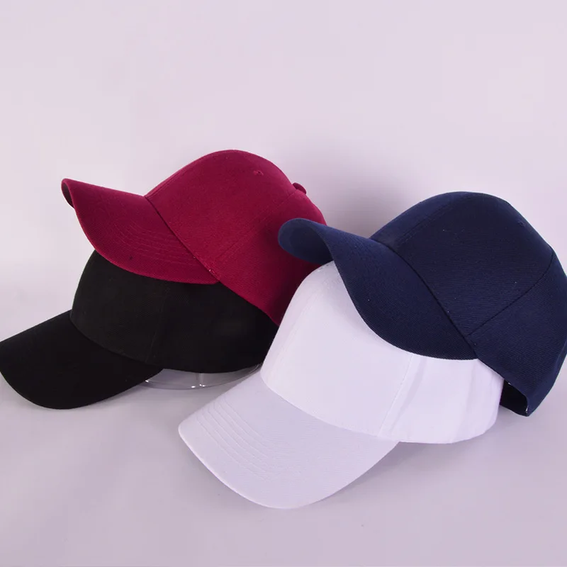 

1Pc Unisex Solid Color Baseball Cap Sun Protection Adjustable Lightweight Fabric for Sports Street Trend Hip Hop Peaked Hat